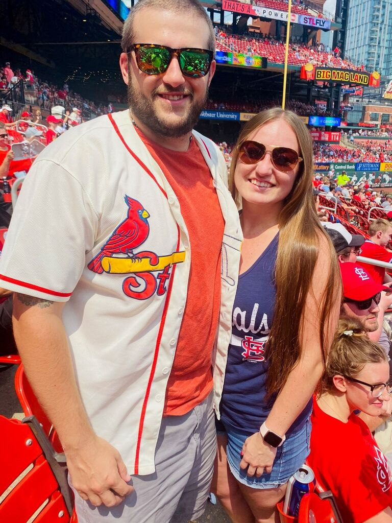 First of many cardinals games (and first picture) together