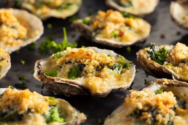 Old Hollywood theme party idea - oysters Rockefeller