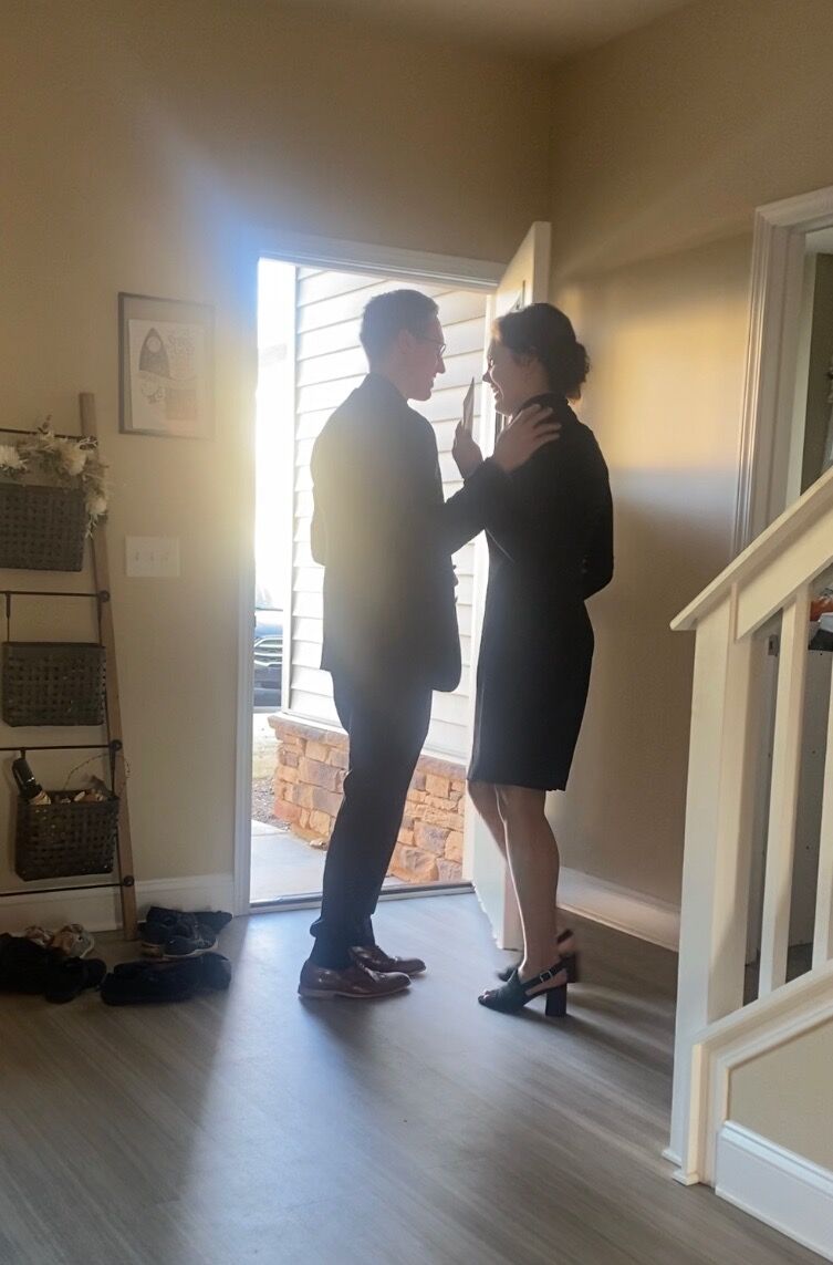 6 months of dating! He wrote me a sweet story, and we ate a delicious dinner in Greenville. 