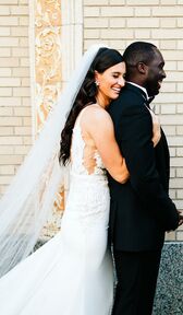 Novios en el día de la boda