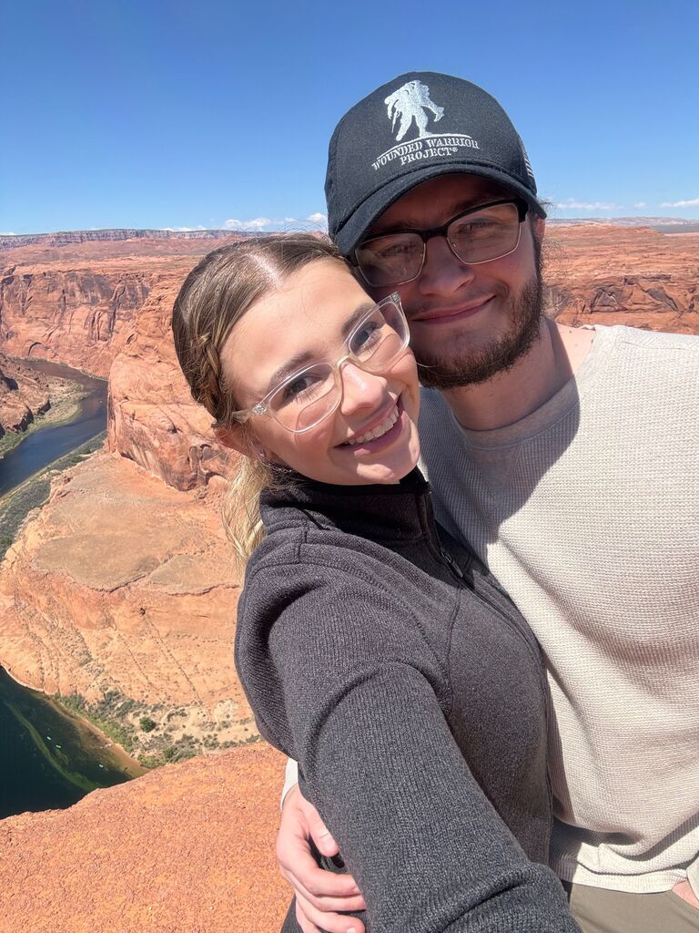 Then we got to see Horseshoe Bend which was extra fun because it's the picture on the loading screen of the Southwest Airlines app that we used for the majority of our trip.