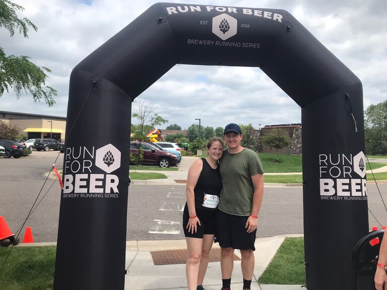 We ran a 5k together!