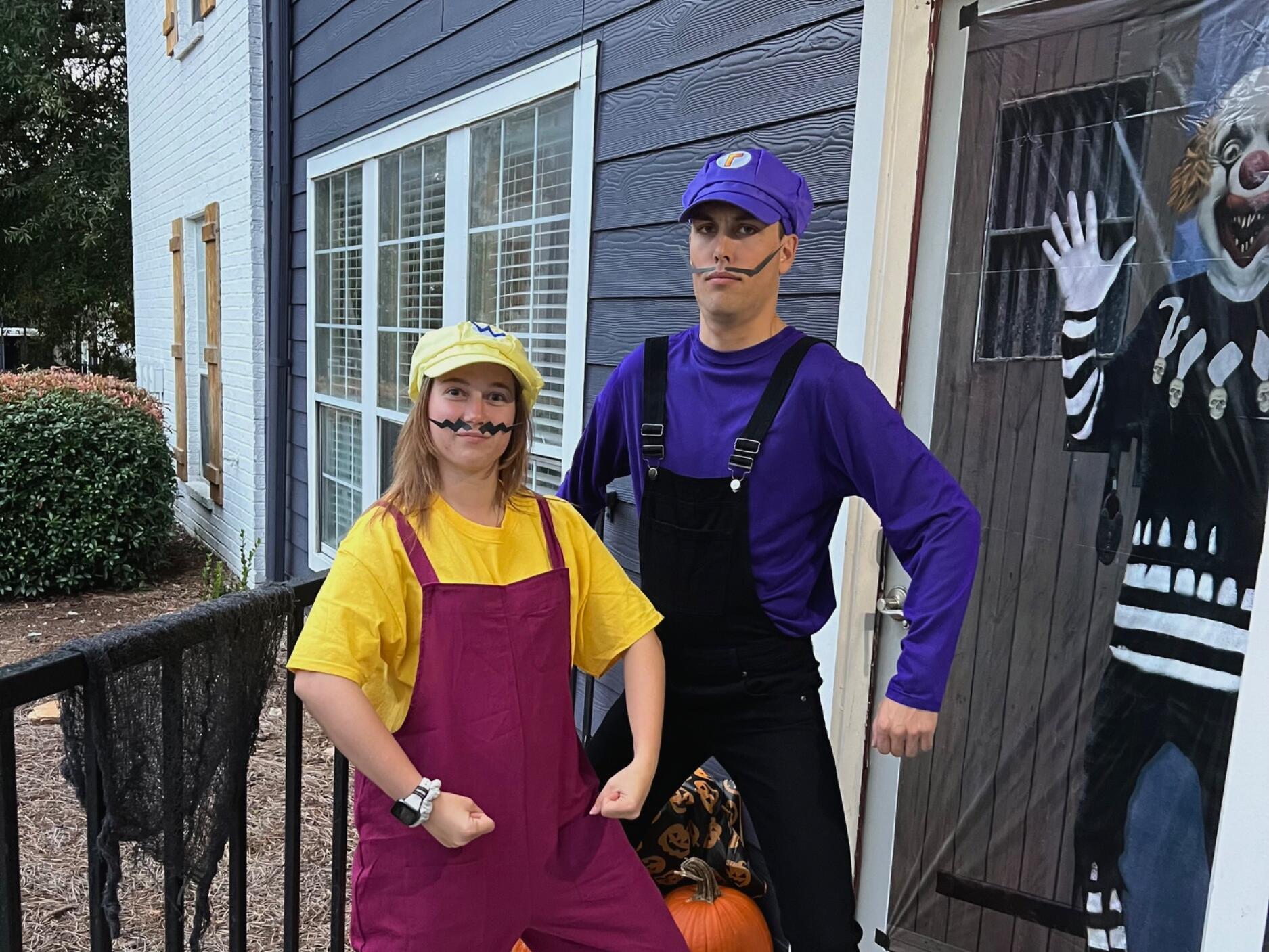 Happy Halloween from Wario and Waluigi