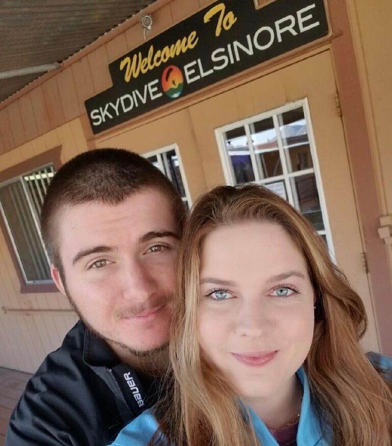 Nick surprised Jamie with Skydiving for their first Valentine’s Day!