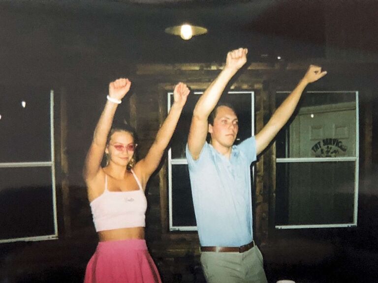Brock and I celebrating Halloween and our 5th anniversary as Barbie and Ken.