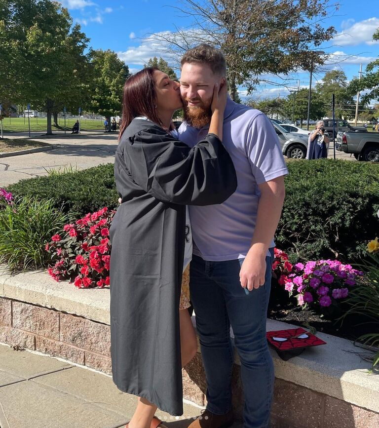 Brianna's first college graduation!