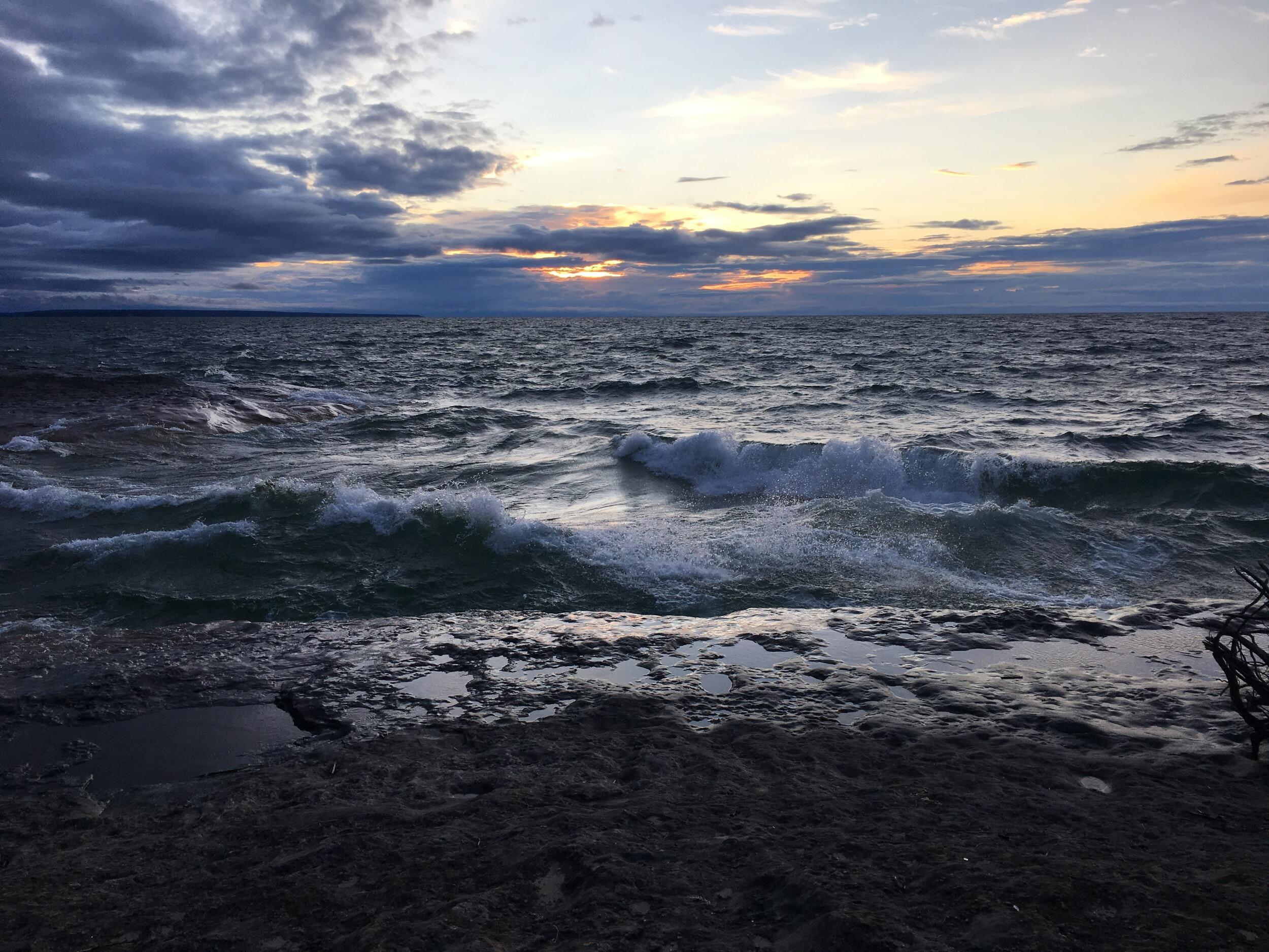 The most "beautiful" sunset over Lake Superior.