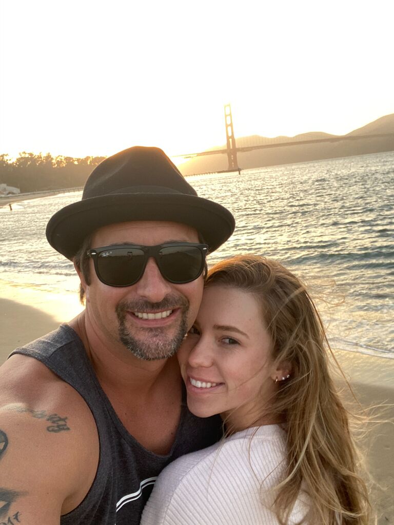 David and Taylor's first real date was also their first trip together. Desperately wanting to take Taylor on a date, a drive to San Francisco to have wine while watching the sunset over the Golden Gate Bridge seemed fitting.  The fedora did as well at the time, but it wasn't. 