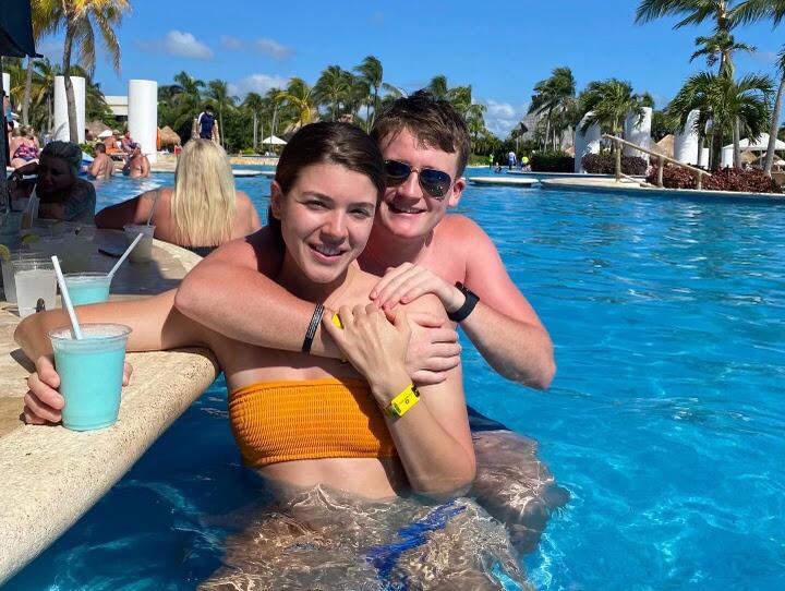 Andrew and Sara's first holiday together was New Years, 2022 in Cancun!