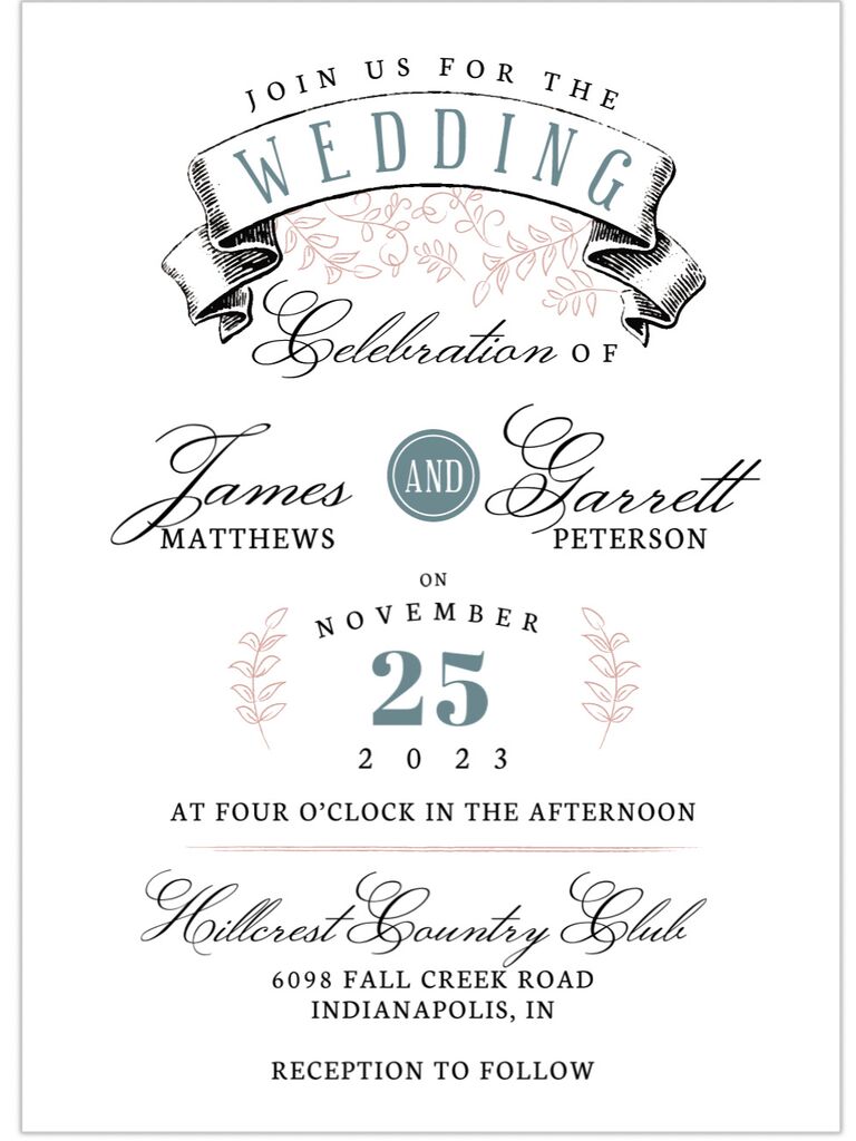 13 Wedding Invitation Templates You Can Download & Print