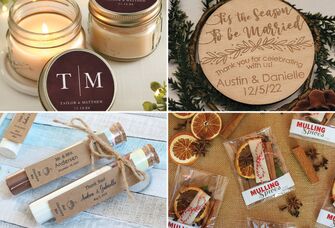 Four winter wedding favor ideas 