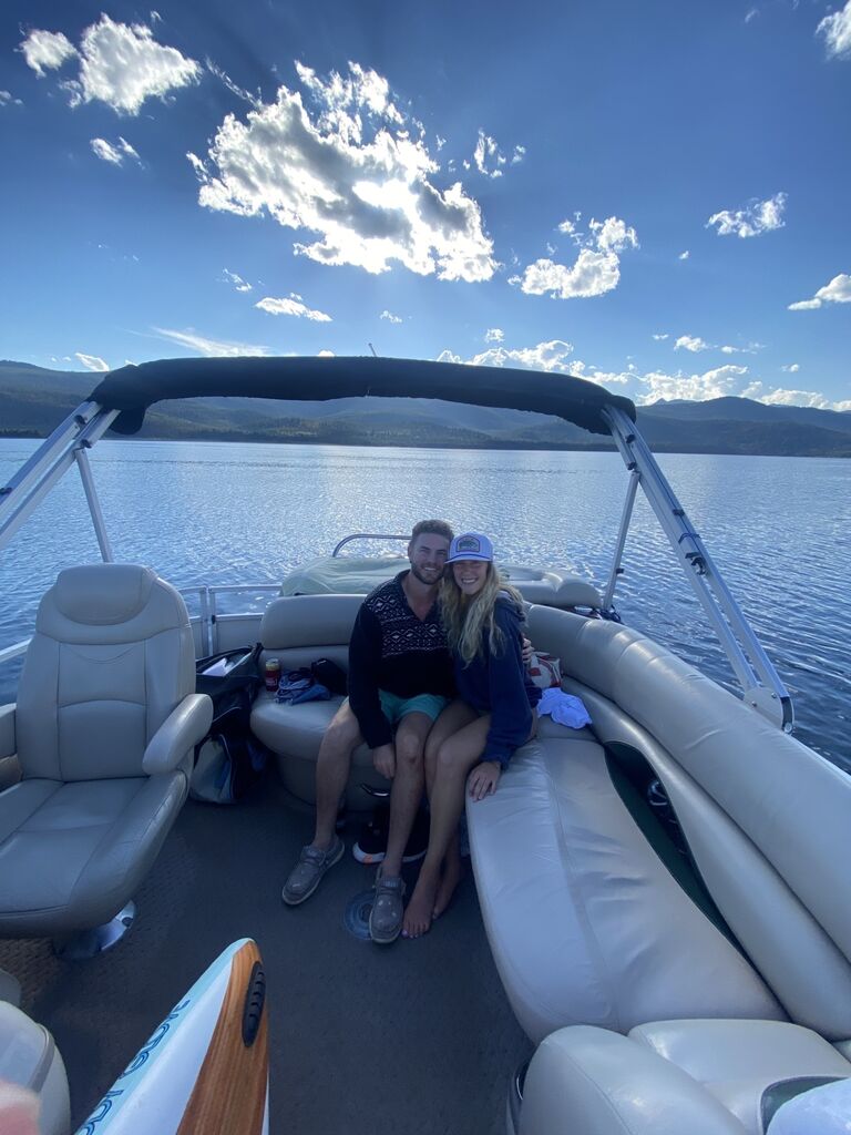 Jake's 27th birthday out on the Lake in West Yellowstone!