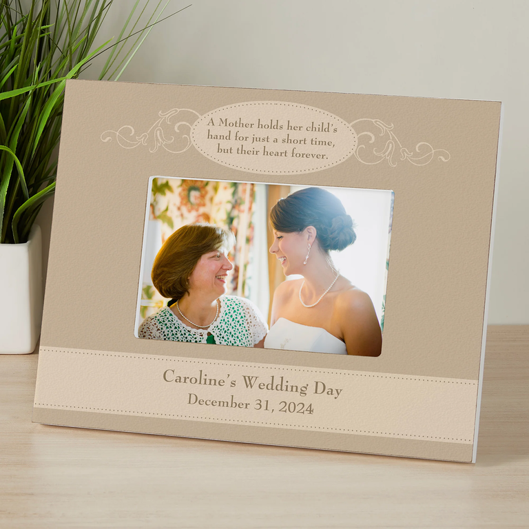 personalized picture frame for the mother of the bride