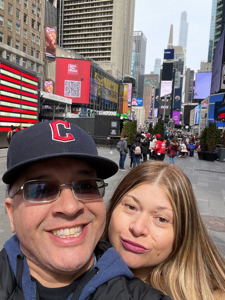 Danielle had never experienced New York, so Jeremy planned an unforgettable trip for her. 🗽 They explored countless sites and even enjoyed a Broadway play, “Some Like it Hot.” 🎭 Jeremy proved to be the perfect travel companion, especially in New York, where he had completed his graduate program at NYU Tisch School of the Arts. 🎓 As a professional actor and writer who had lived and worked in the city for 20 years, Jeremy knew his way around the subway system like the back of his hand. 🚇 The trip was filled with too many pictures and memories to count, but their favorite moment was when they walked into Times Square. Danielle was awestruck, her eyes wide with wonder. 😲 All they remember her saying was, “Oh my God!” three times in a row. The moment was pure magic, perfectly encapsulating the spirit of their shared adventure. ✨📸