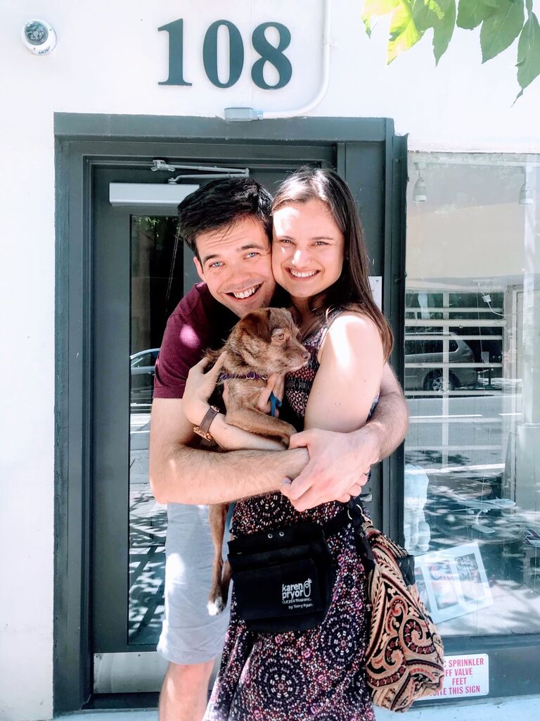 After a year of long-distance, Kelsey joined Matt in NYC when they moved into their first apartment together in the Upper West Side. 