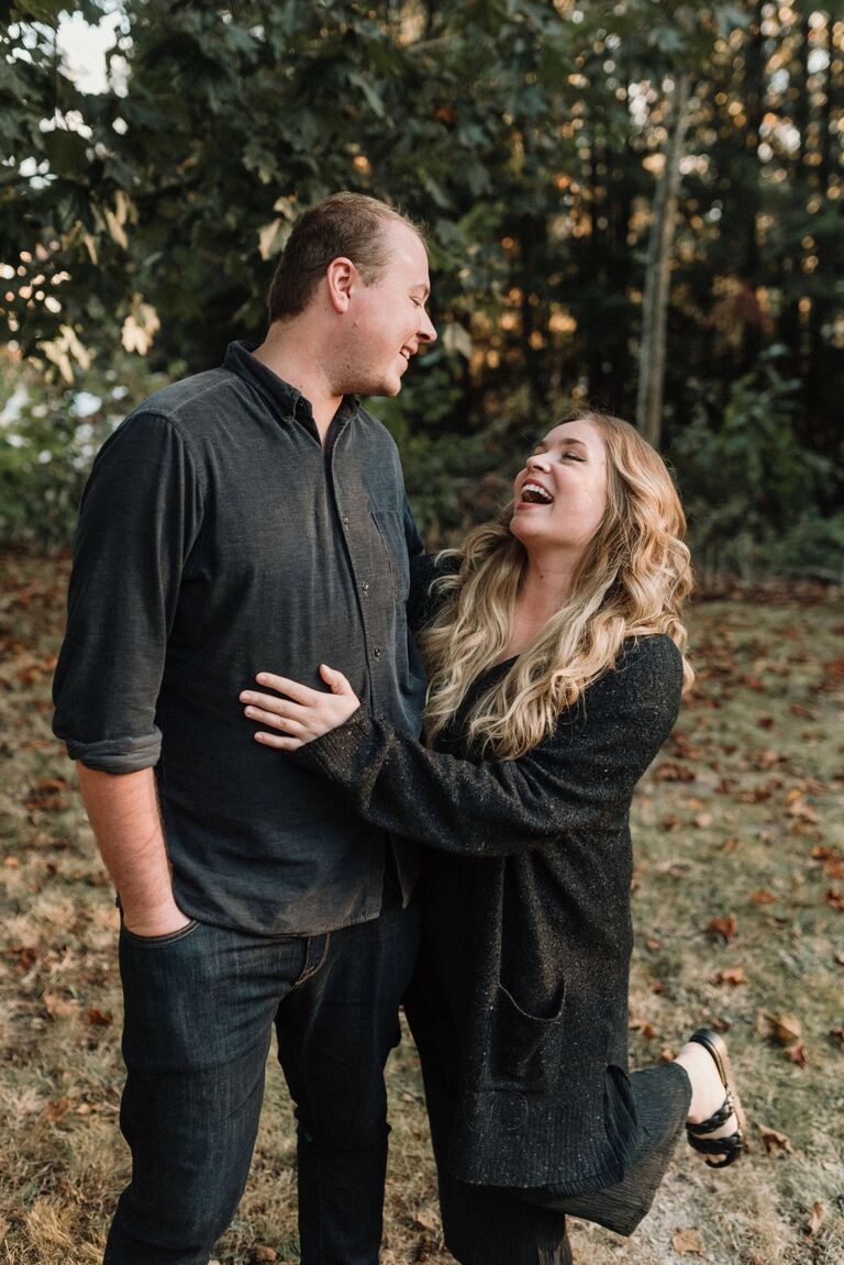 Naomi and Adam realized they wanted to be best friends forever, so Adam took the chance (with Naomi's creative direction) and purchased a ring. 