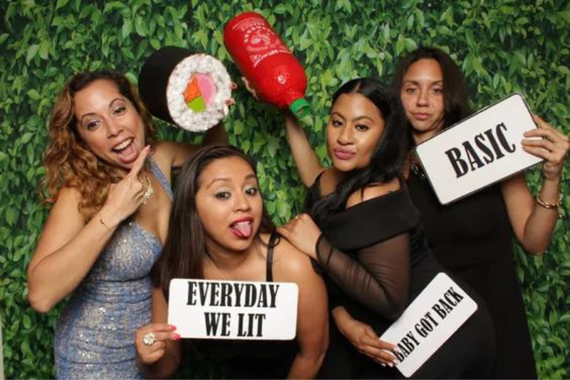 photo booth - small backyard birthday party ideas for adults