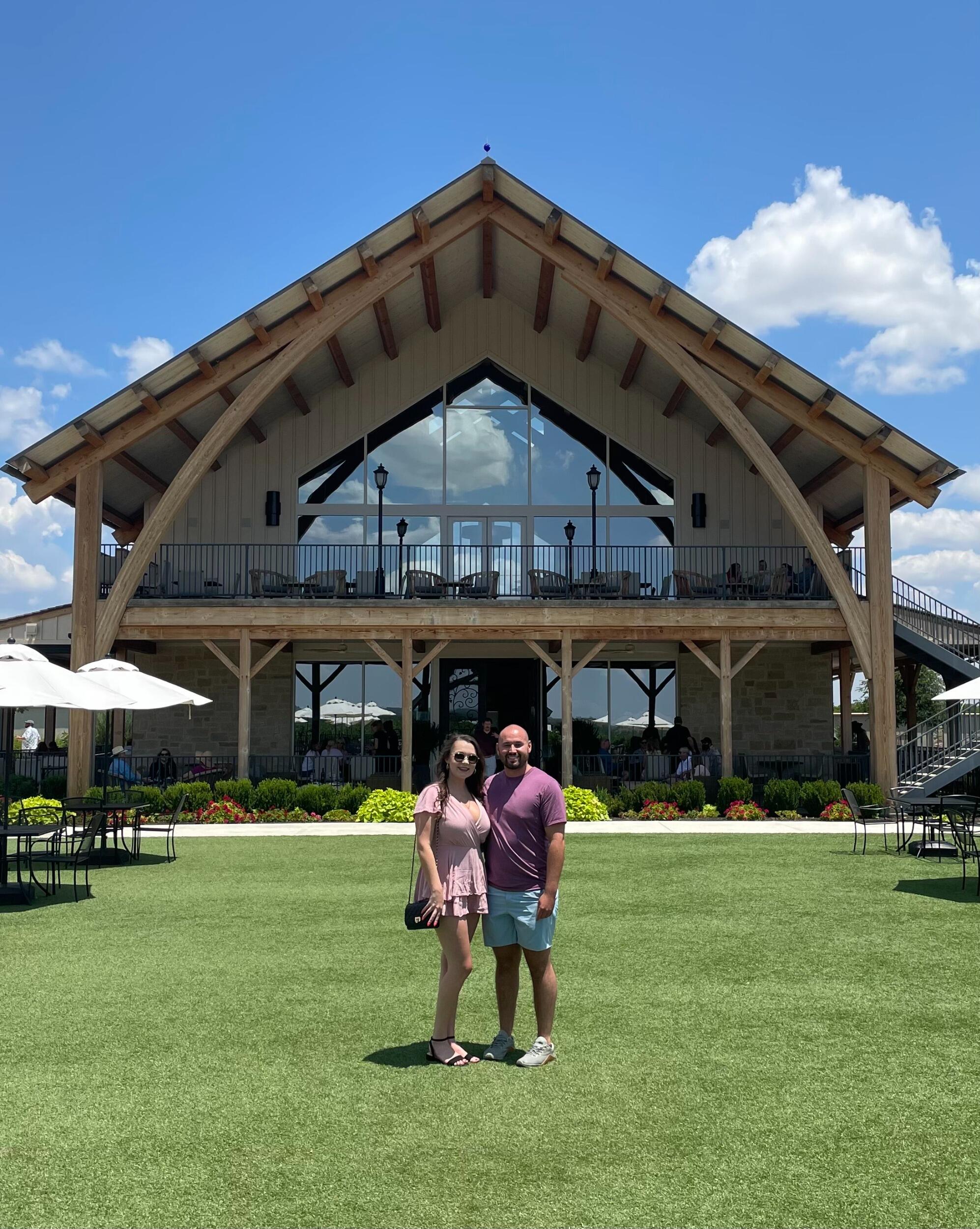 One of our first times in Fredericksburg, TX at Augusta Vin winery! 