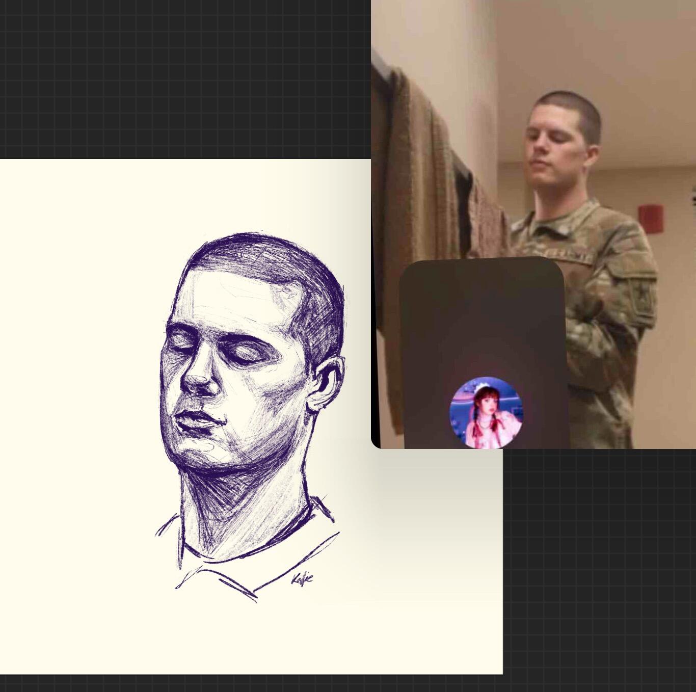 My muse lol -I love to draw Gavin and make things for him! Creativity is one of the ways I like to show love, and he loves what I make and is so encouraging with all I do. 