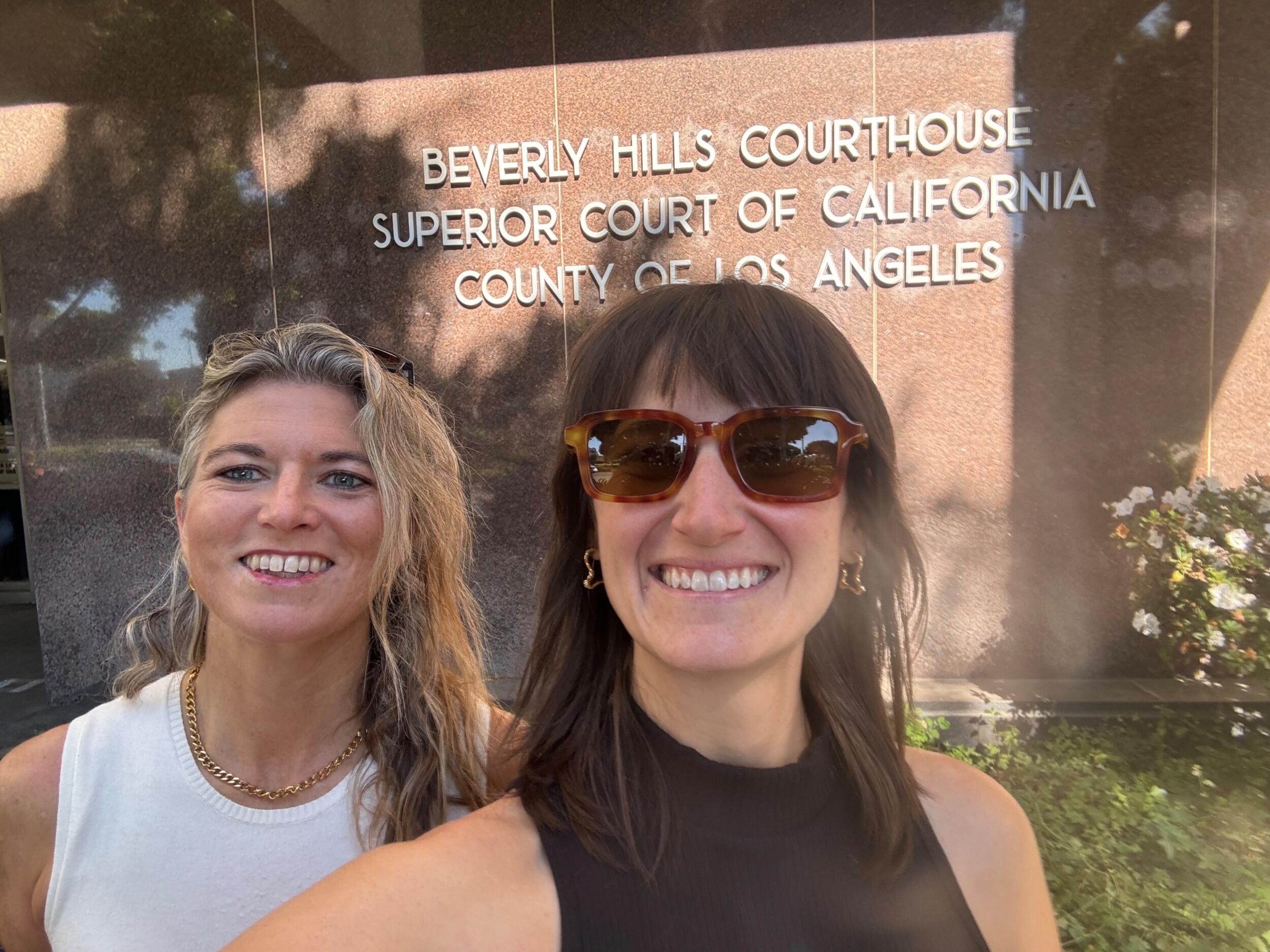 After applying for our Marriage License.