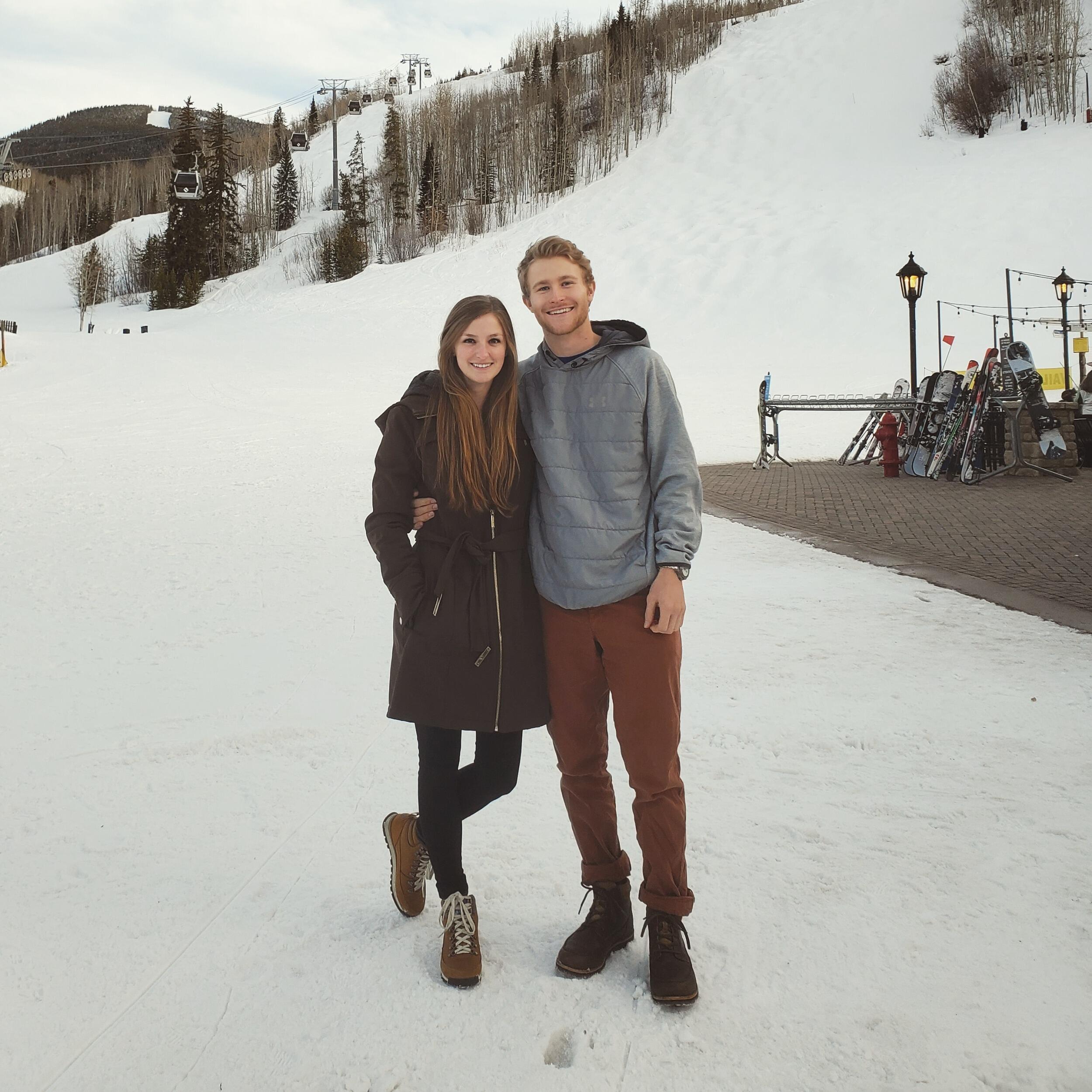We had made our romantic relationship official in summer of 2019 and enjoyed a summer of hiking. Come winter, we realized we also both loved the snow. Cue 6 years of countless winter activities together including skiing, snowshoeing, camping, hiking and snuggling by the fire. 
