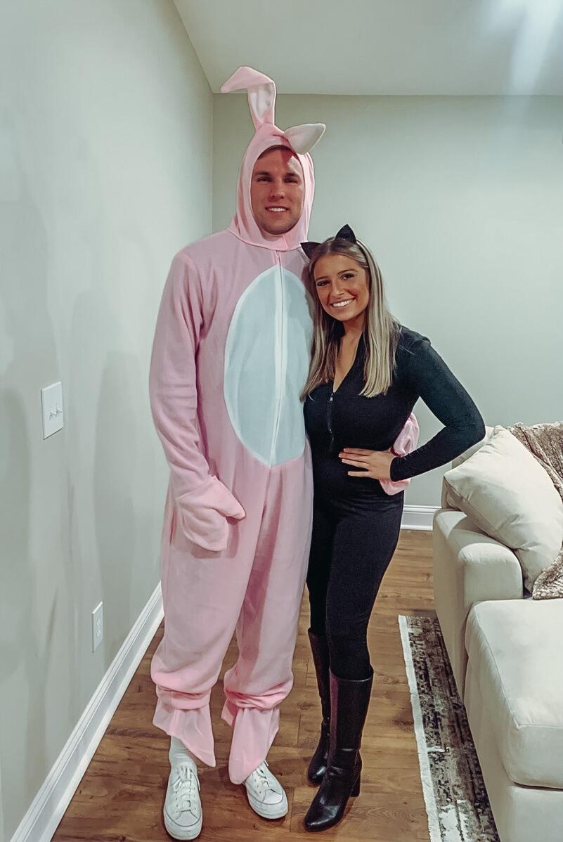 Madison's favorite couple's Halloween costumes that they've ever done - Monica and Chandler from Friends