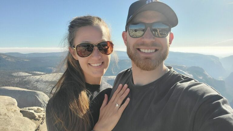 She said yes at the top of Clouds Rest! BEST DAY EVER