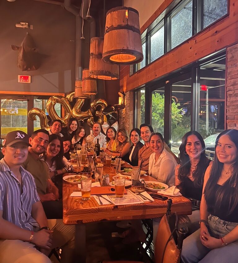 Two weeks after we met, Mel graduated from RN school. Danny flew down to Laredo to celebrate! 