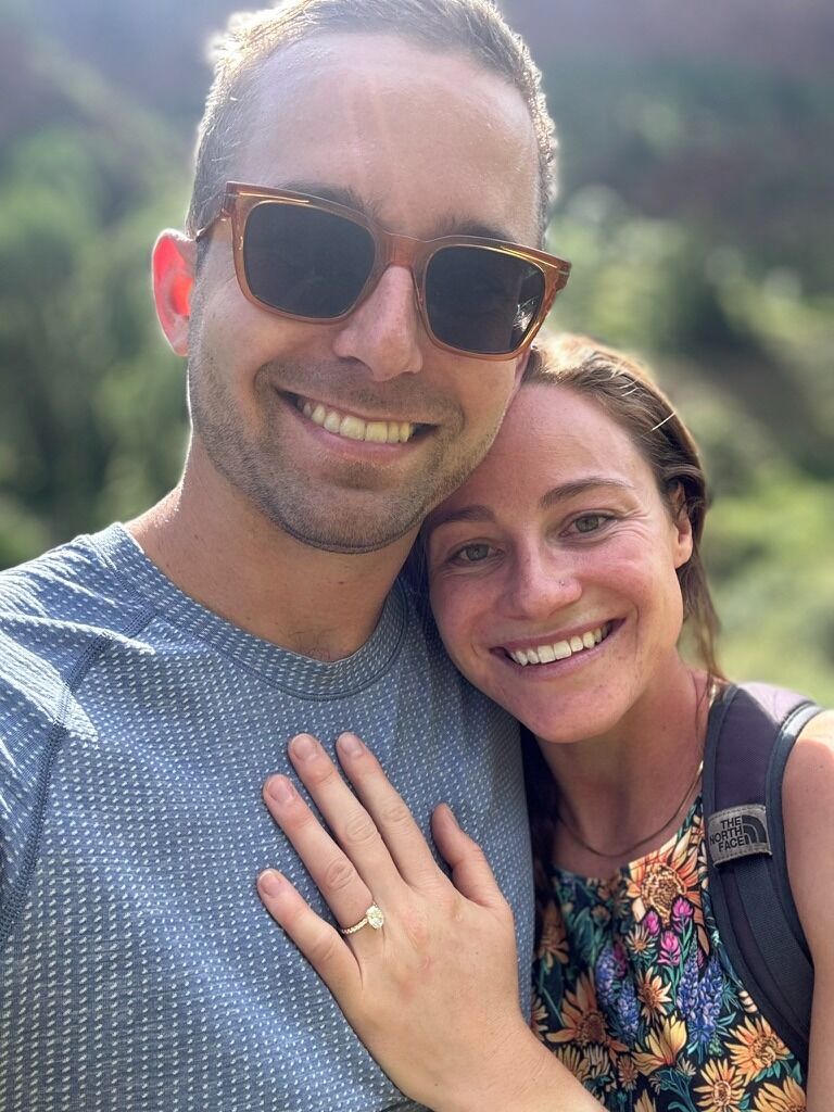 Blake's proposal! Obviously yes. Not only did a bear cub surprise us before he popped the question, but Blake also arranged a surprise engagement party of friends and family which was so thoughtful. 