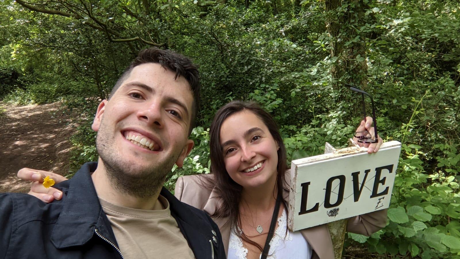 Love has been a walk in the park. 