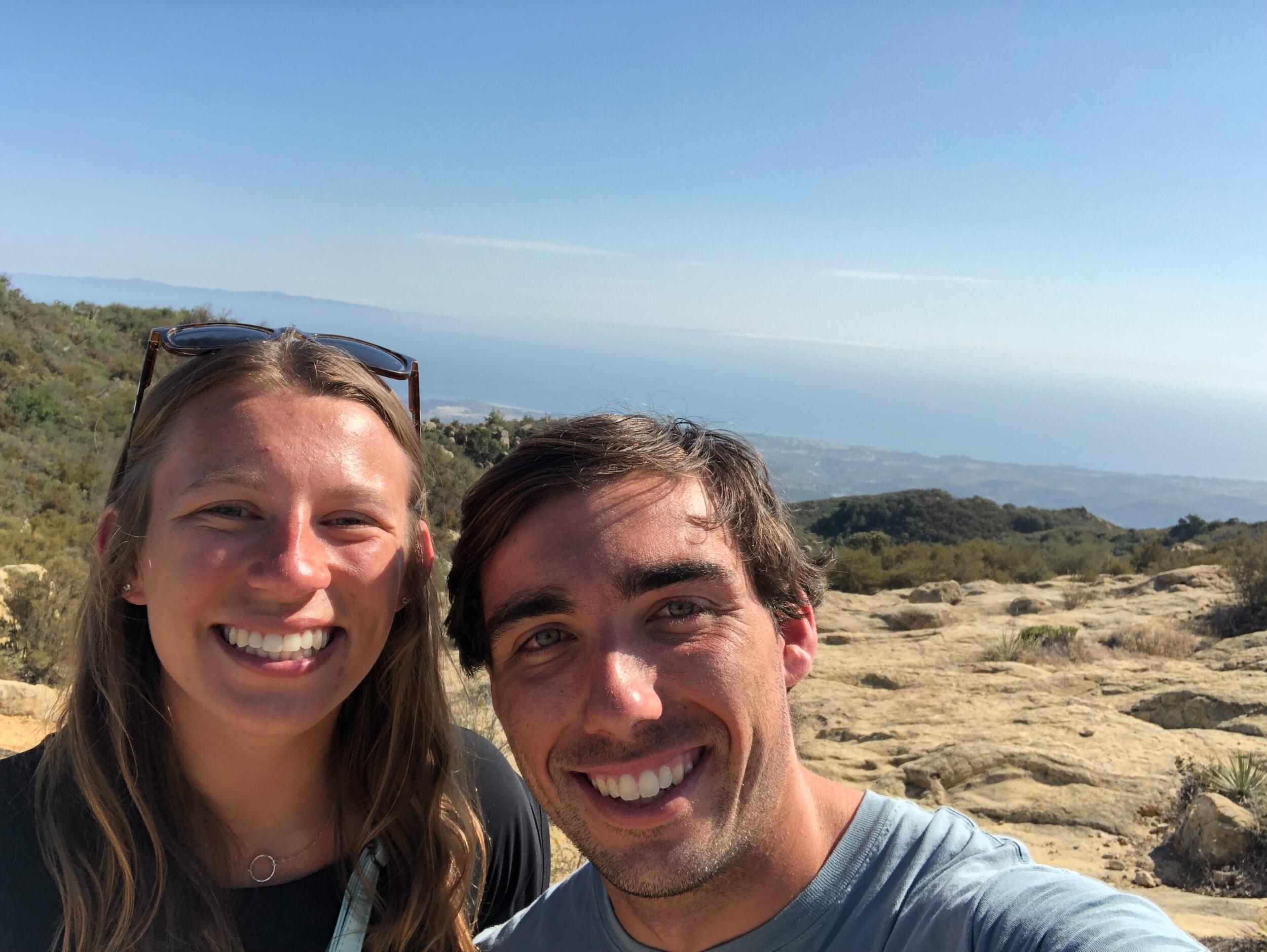 California to visit Sean's family 