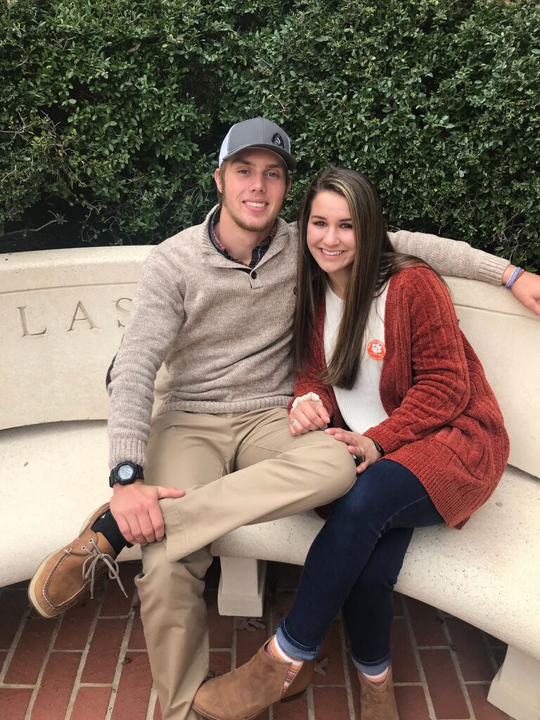 A lot happened in a year....but you know it must be love if Kris got Noah to go to his first Clemson game with her (even if he refused to wear orange). 
