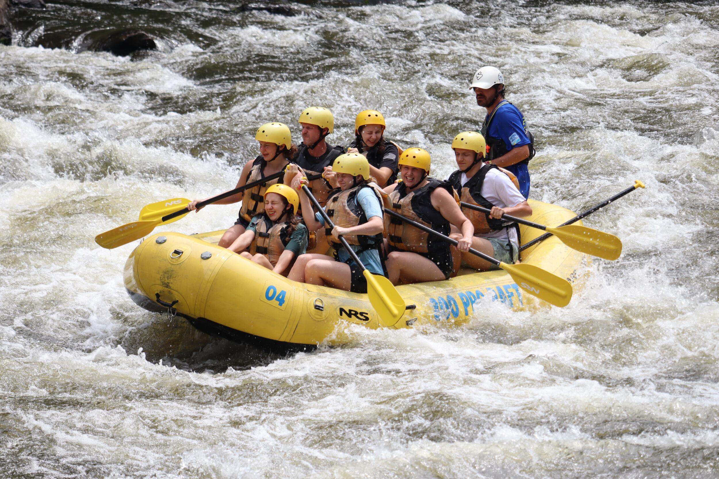 ... And then we turned around and went on another vacation with Lily's family! We went to Tennessee to go to Dollywood and do other fun excursions. On Lily's 19th birthday, we all went white water rafting! It made it that much better to have John there.