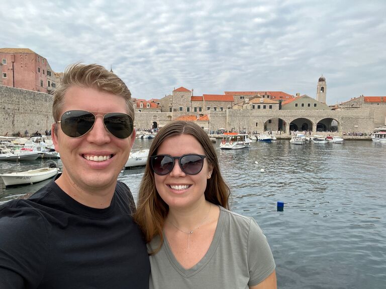 Exploring Old Town in Dubrovnik, Croatia.