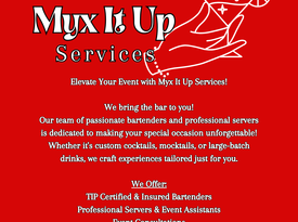 Myx It Up Services - Bartender - Rockville, MD - Hero Gallery 2