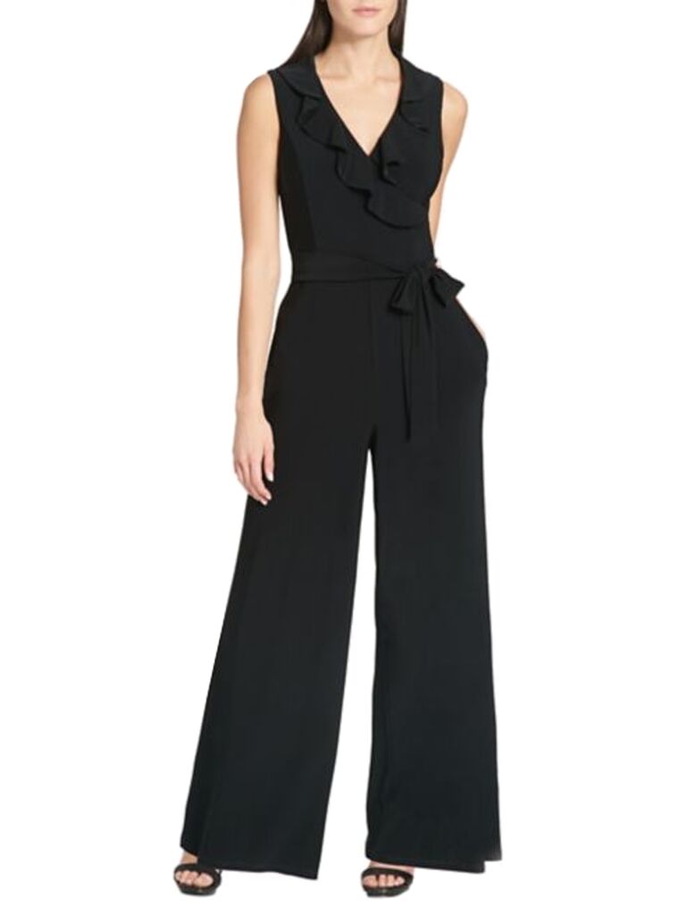 black 1 piece jumpsuit