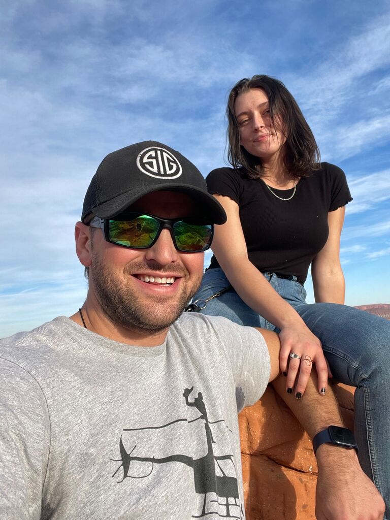 Hiking in Red Rocks just 6 days after we officially started dating.