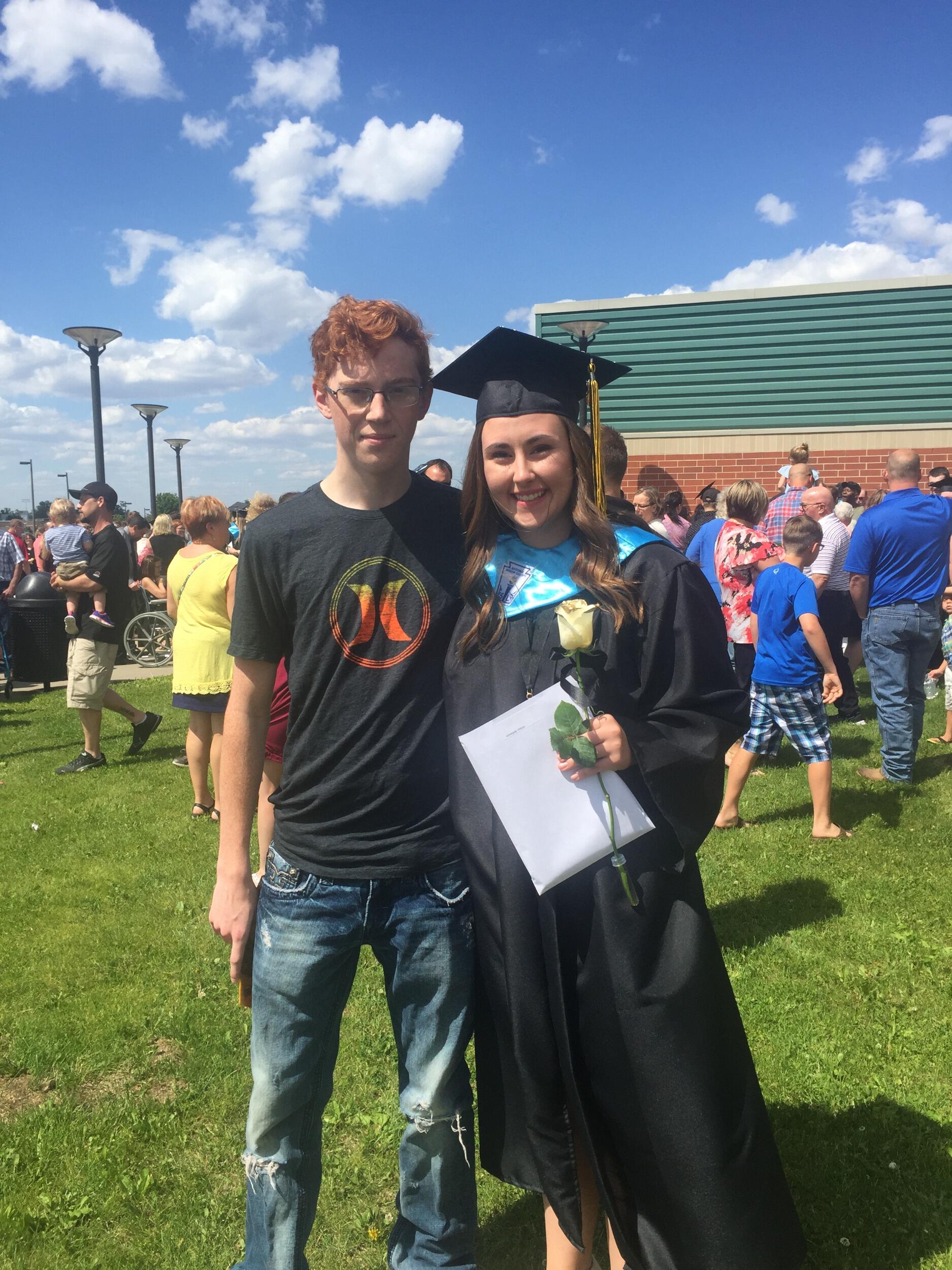 Abbe's graduation ceremony 