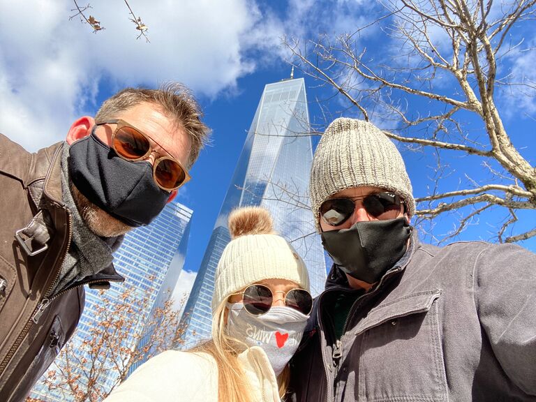 Lot's of memories followed. This was the first trip with David's brother and best man, Steven. We went to NYC.