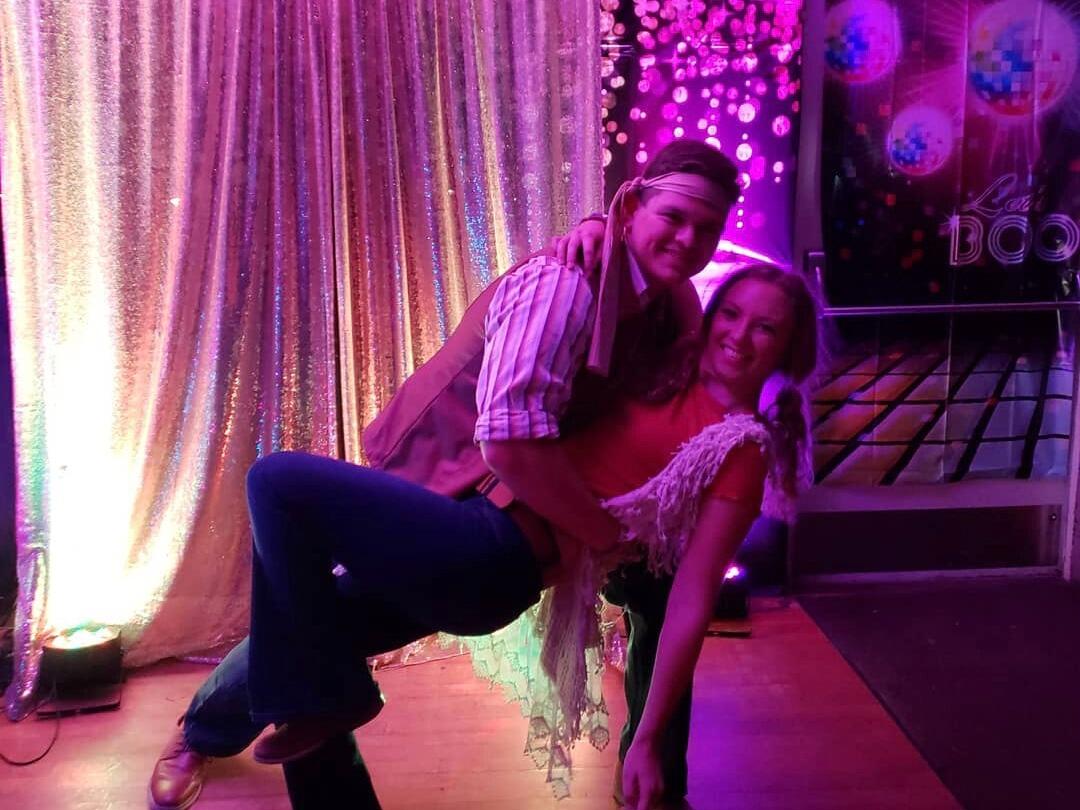 70s theme swing dance night