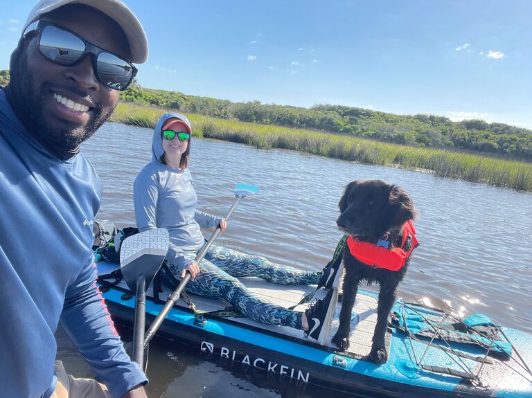 Florida dog finding her way to the water and many other adventures together