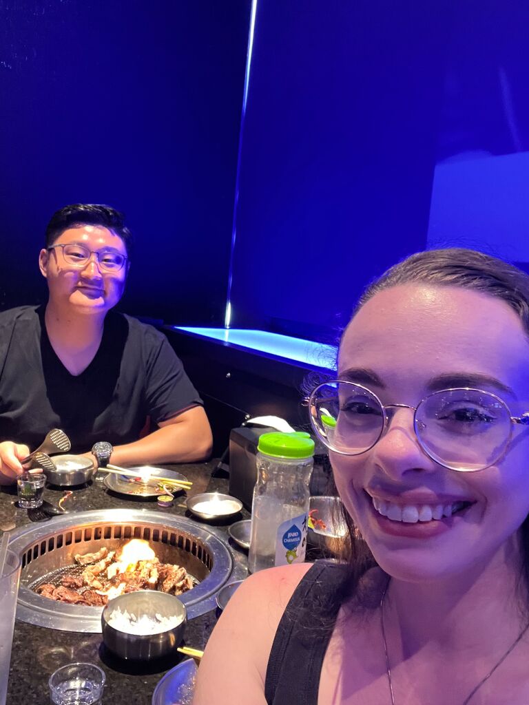 First picture together at K-BBQ!