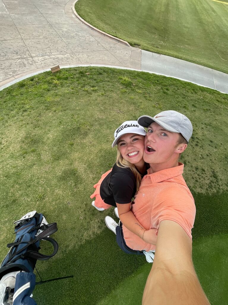 I know it's super shocking.. but yes we went golfing again! 