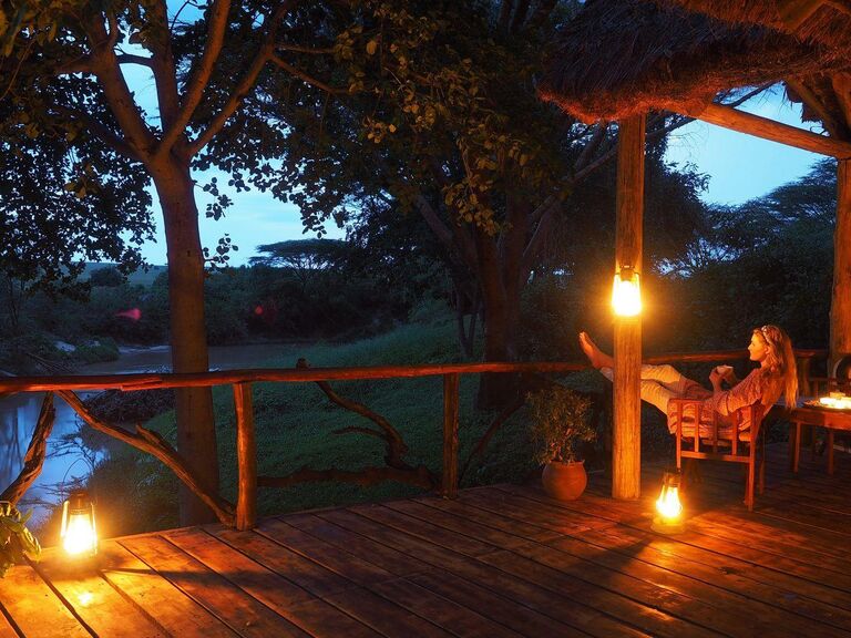 A nighttime cozy honeymoon spot in Kenya