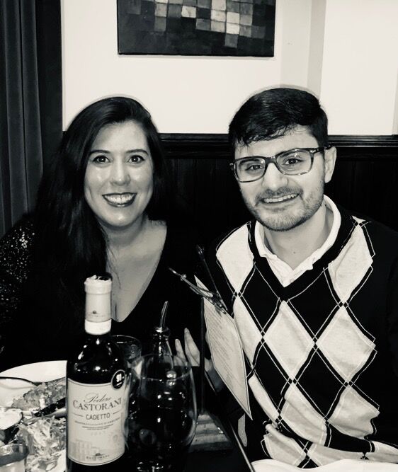 Our first anniversary dinner