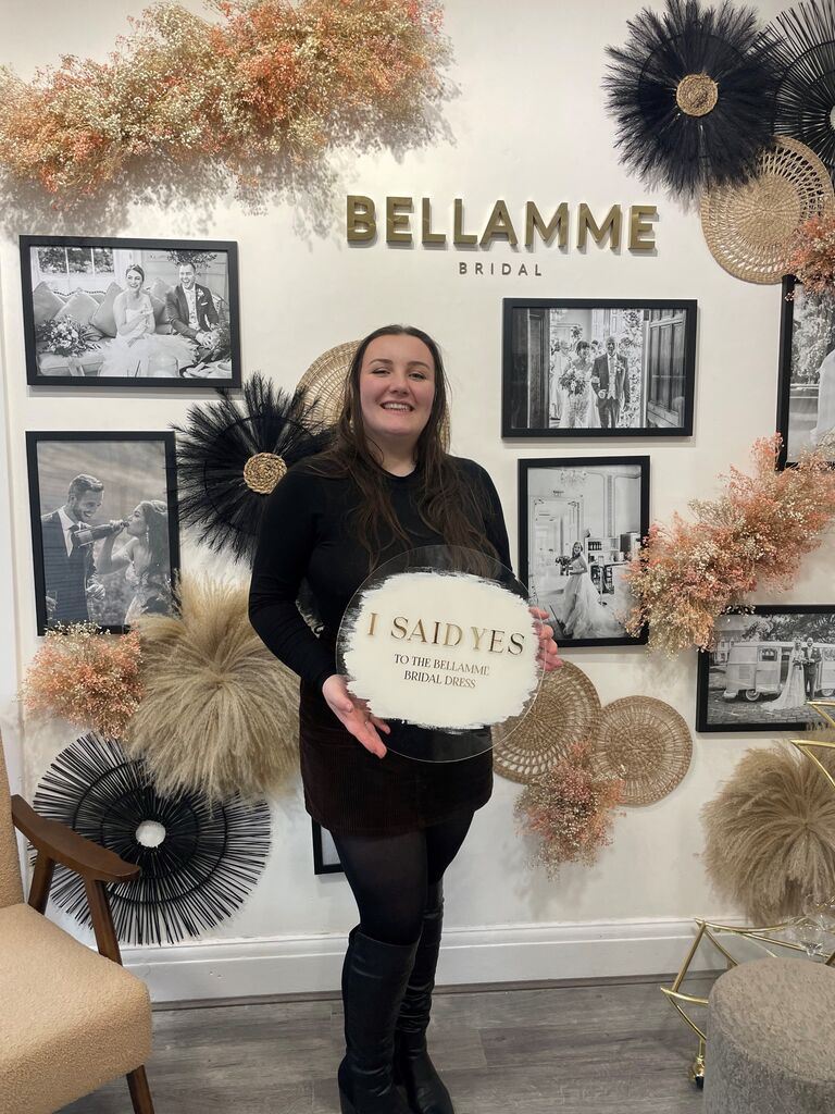 Amelia said yes to the dress.