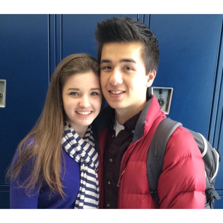 A super not-awkward photo from when we first started dating in high school