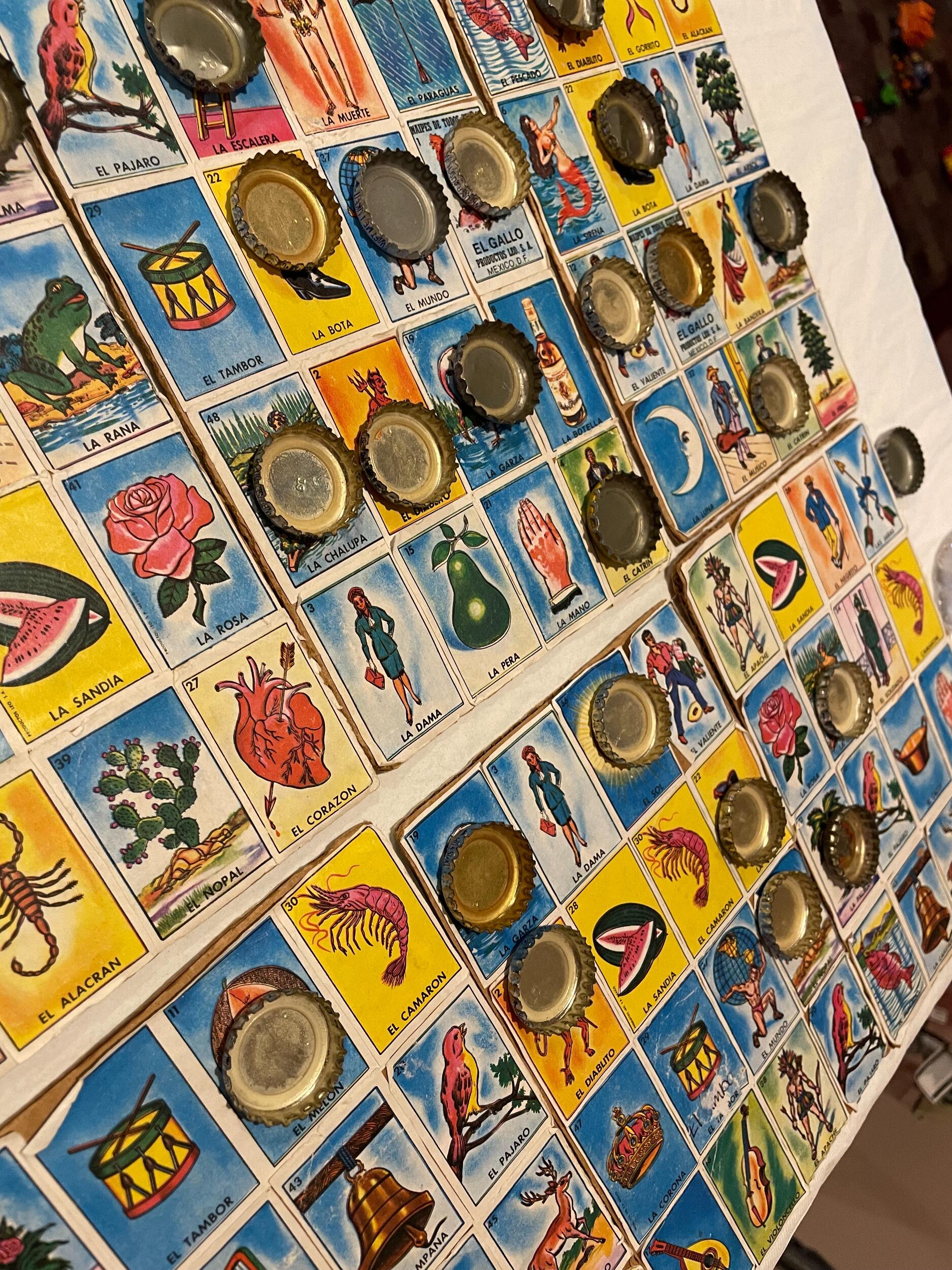 Lotería with Norma's side of the family - Thanksgiving