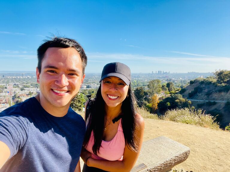 Our first date - hiking and dinner in Los Angeles.

(Fun fact: Our first date, May 24th, is also Kinnaird's parents wedding anniversary. It was meant to be!)