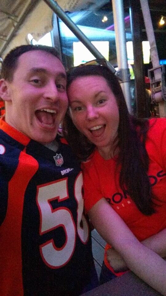 Broncos win the Superbowl! First Valentine's Day together and first (surprise!) trip to Denver, CO